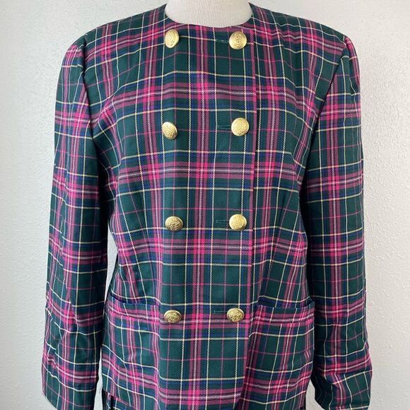 NWT Pendleton Matching Plaid Dress Jacket and Skirt - Picture 2 of 14